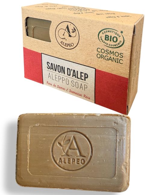 Savon d'alep rose de damas 100g - ECOCERT chez Arabesk|cz