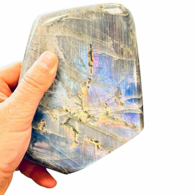 Bloc de Labradorite poli  1.569kg chez Arabesk|cz