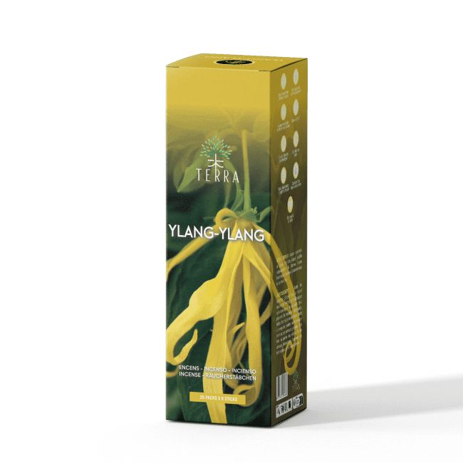 Encens Terra Ylang-Ylang sans charbon 12grs chez Arabesk